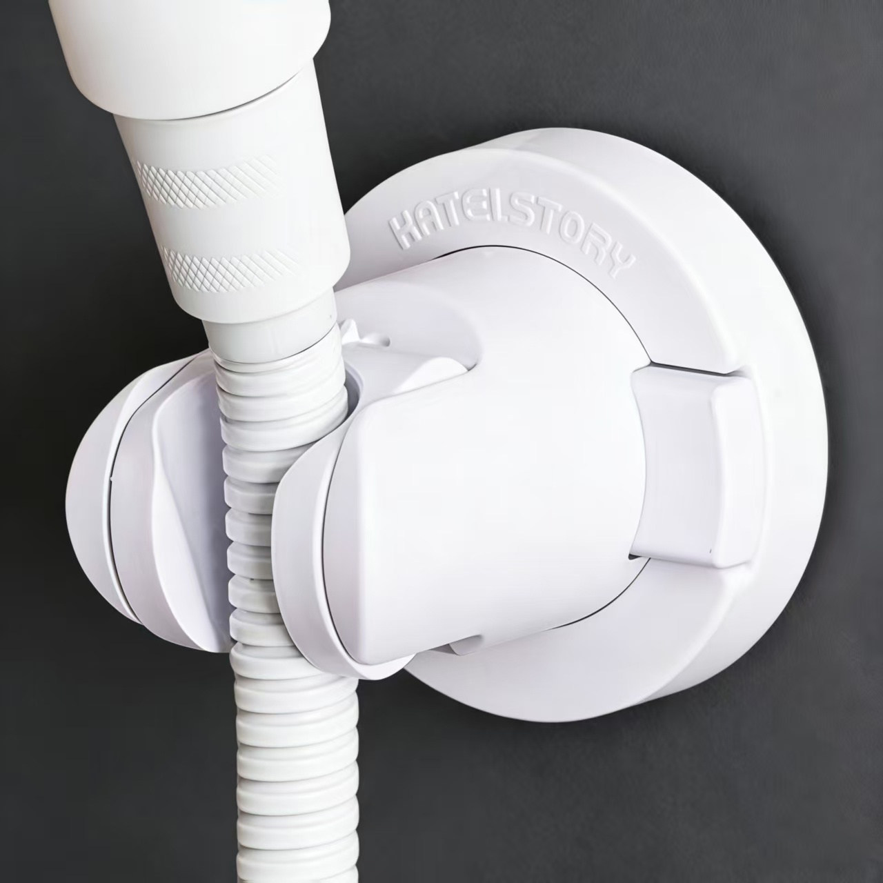 日本吸盘花洒支架家用花洒架固定神器免打孔喷头儿童可移动调节