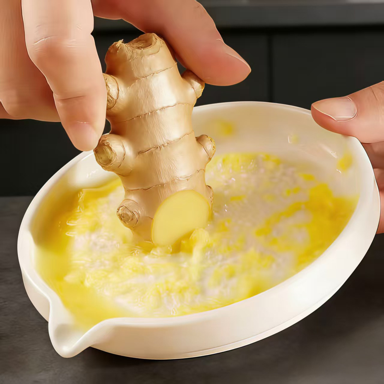 日本陶瓷手动生姜研磨器磨姜泥神器蒜泥姜蓉盘碗姜汁磨蒜器磨泥器