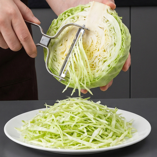 日本不锈钢蔬菜刨丝刀卷心菜加宽大号削皮器紫甘蓝包菜厨房削皮刀