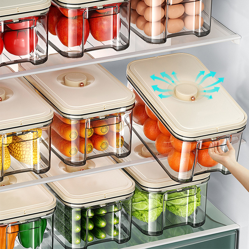 日本真空冰箱收纳盒整理保鲜食品级专用蔬菜鸡蛋冷冻神器储物盒子,收纳整理,食物收纳盒,淘宝优惠券,粉丝福利购,淘宝优惠卷