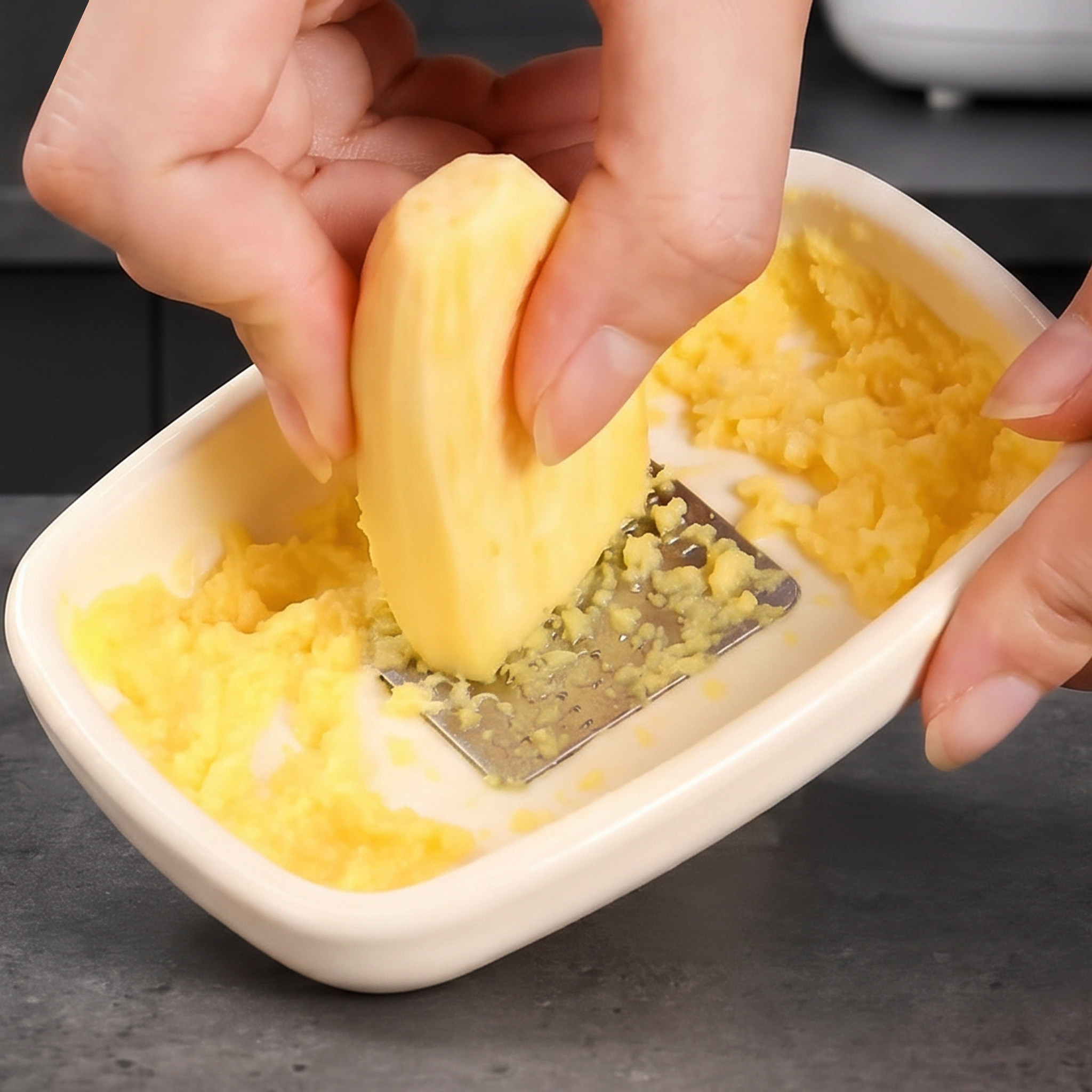 日本姜蒜研磨器家用手动便携磨蒜泥姜泥手工姜泥辅食佐料姜汁神器