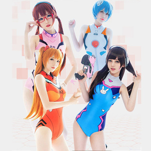 绫波丽明日香泳衣女cos服连体守望先锋****性感辣妹女士绝美泳衣