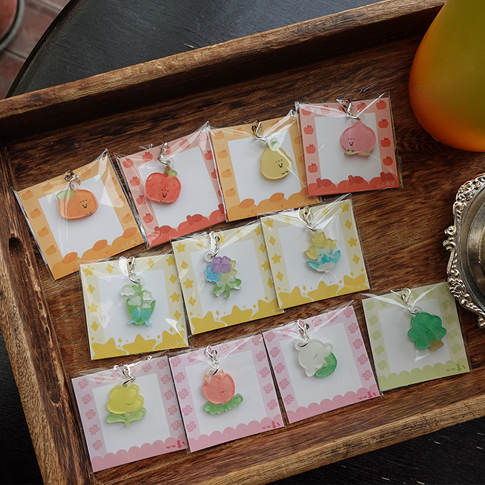 【小鼻嘎挂坠】11款 心心事多 原创设计 水果 铃兰花花 小树 挂件,节庆用品/礼品,钥匙扣,淘宝优惠券,粉丝福利购,淘宝优惠卷