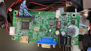 LECOO显示器HU20238FB0主板B2413E电源驱动一体板