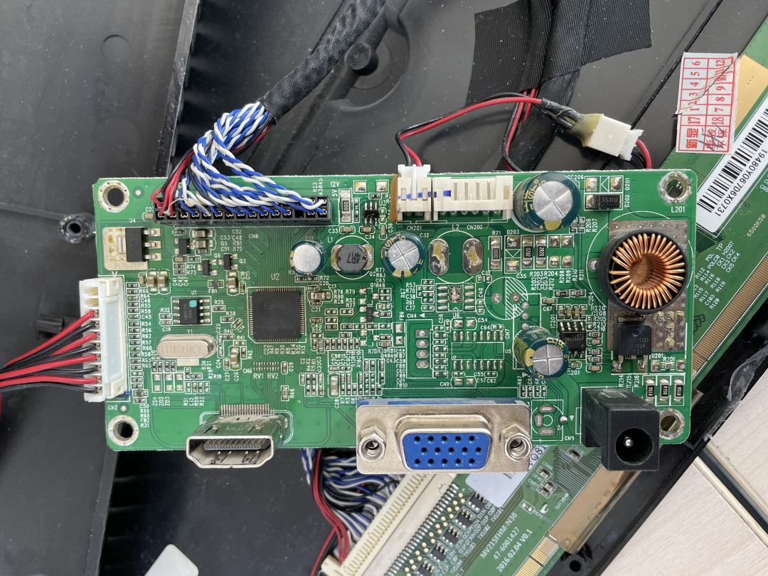 AIGO爱国者显示器EX-Y22主板T2208W电源驱动一体板AG220B主板215B