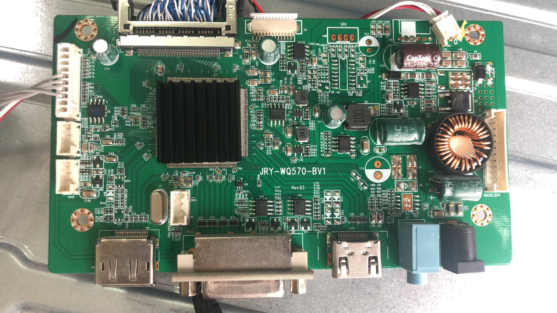 惠科HKC显示器M24G3F主板GF40电源驱动一体板GF70 JRY-WQ570-BV1