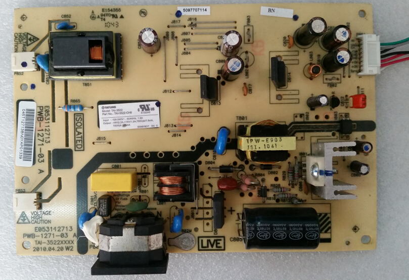 原装拆机 HP V185W LE2001W W185Q HSTND-2511-T 电源高压一体板 双灯 原装,请仔细核对图片