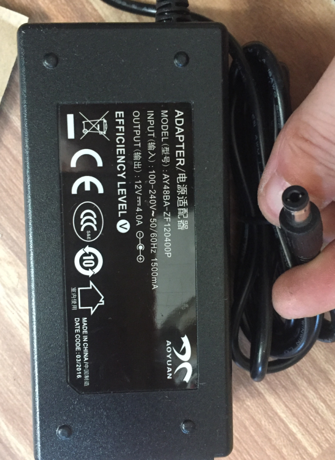 联合创新昂达威马逊AY48BA-ZF120400P 12V4A电源适配器 适配器