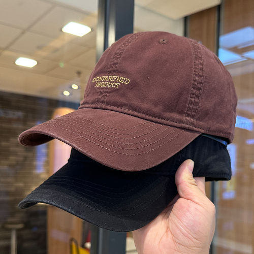 韩版简约字母刺绣棒球帽子显脸小