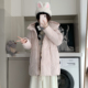 西洋果子秋冬季 粉色棉服女短款 小个子学院风连帽宽松韩系宅萌保暖