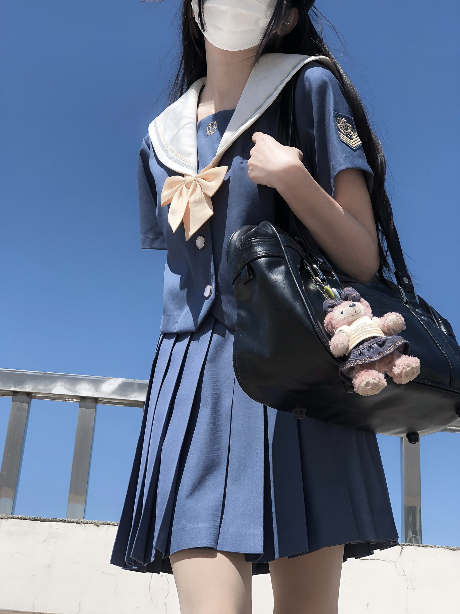 jk制服关西襟短袖水手服原创