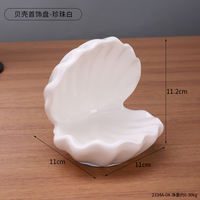 Ceramic shell soap box, bathroom rack, small soap box, home bathroom box, light luxury high-end soap dish thumbnail 8