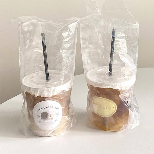 一次性咖啡杯打包袋高透明加厚