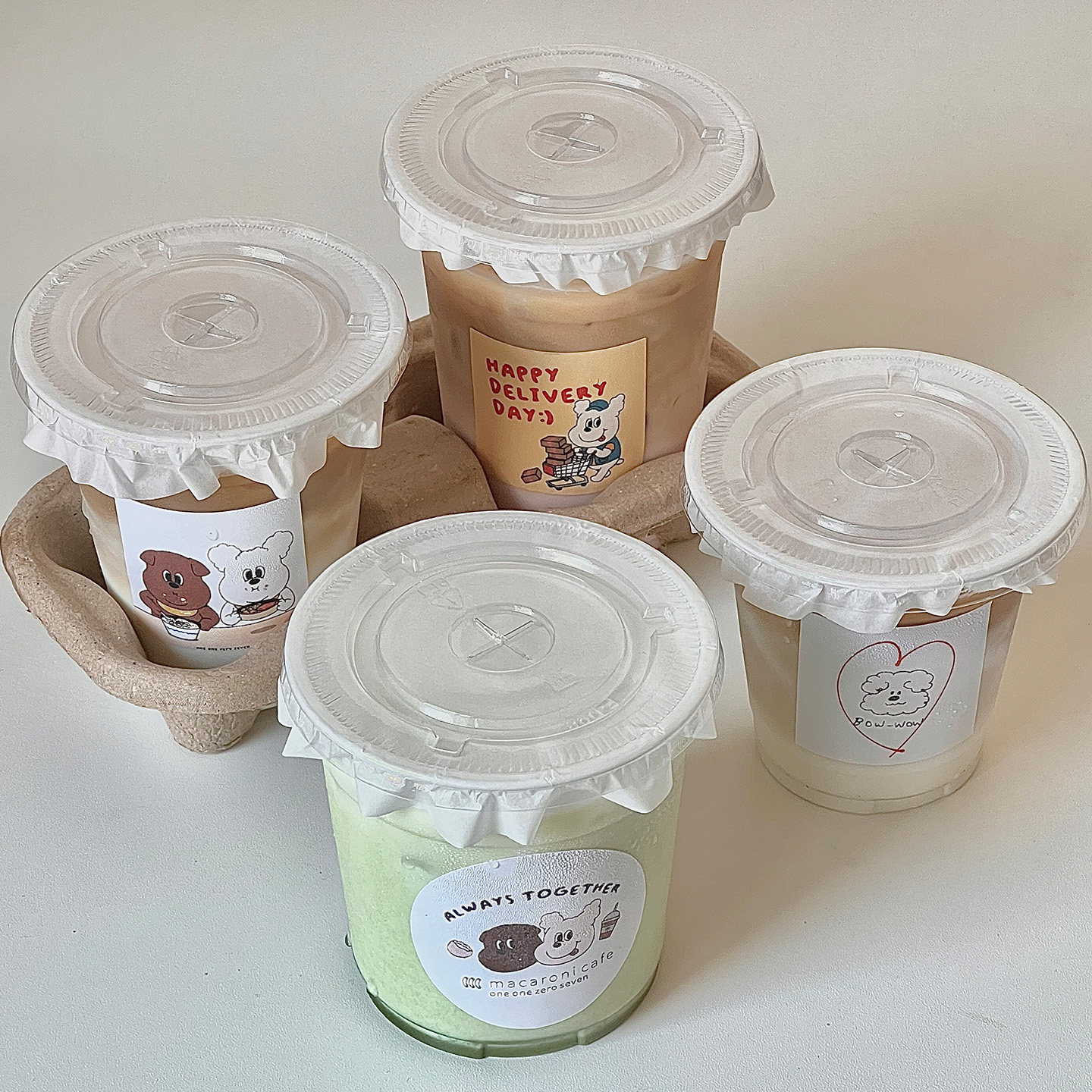 咖啡奶茶杯子一次性套装图片