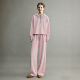 粉色运动套装 春韩系一整套ootd穿搭卫衣阔腿休闲两件套 女2026新款