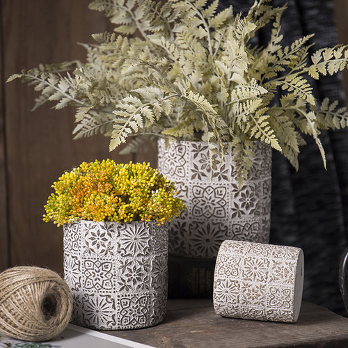 简约创意透气多肉水泥花盆