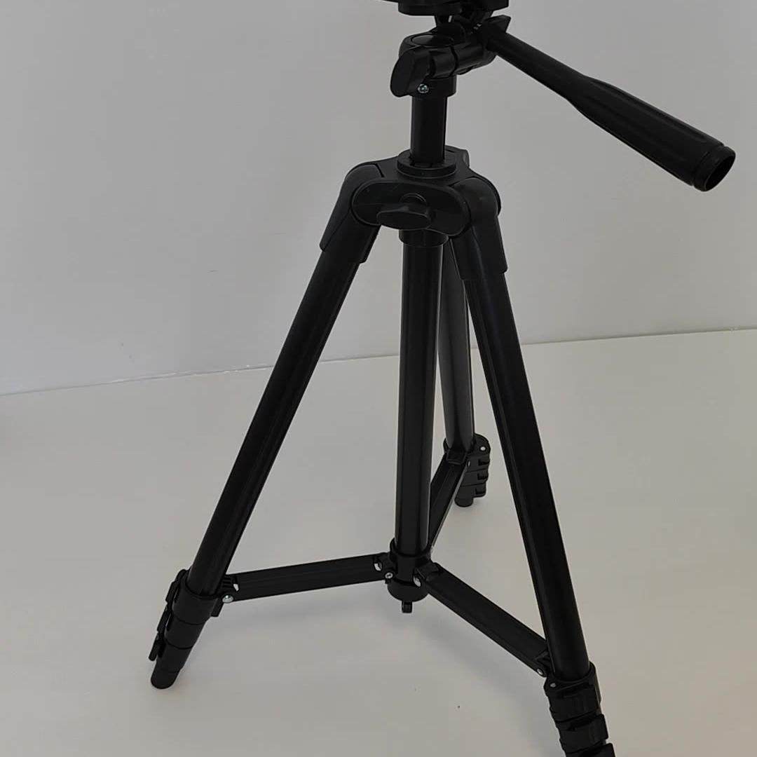 天文望远镜配件伸缩三脚架黑色金属三脚架45-135厘米可以调节