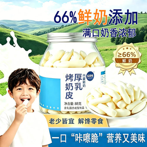 内蒙特产鲜奶厚乳烤奶皮酸奶烤奶皮奶酪酥脆办公室零嘴小孩零食