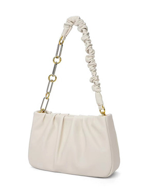 腋下包 小众2025新款褶皱云朵包潮休闲法棍单肩链条斜挎包包女包