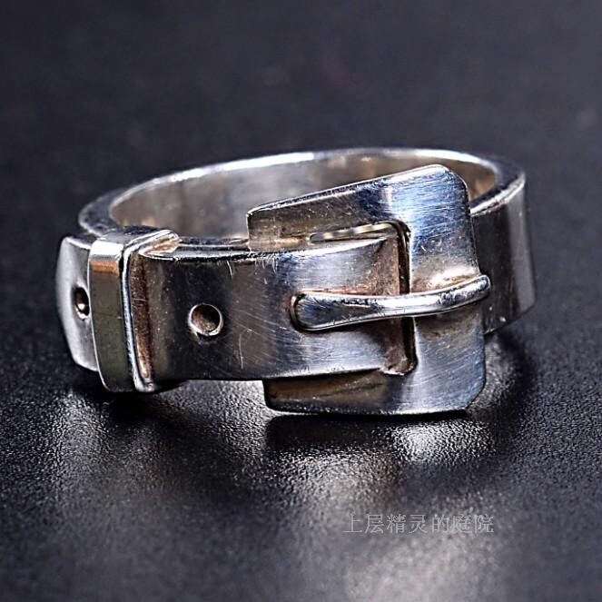 【SOLD】上层精灵的庭院 MEXICO手工925银皮带扣Vintage戒指