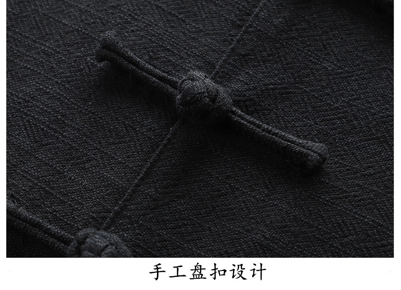 MIDDLE-AGED AND ELDERLY MENS TANG SUIT LINEN TOP SPRING AUTUMN LOOSE PLUS SIZE CHINESE STYLE CHINESE JACKET COTTON LINEN JACKET