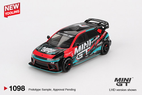 [现货]MINIGT 1:64 现代Ioniq 5N RS-01T 2025 合金汽车模型1098