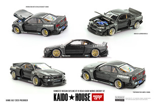 [现货]Kaido House 1:64日产Nissan Skyline GTR R34 合金车模222