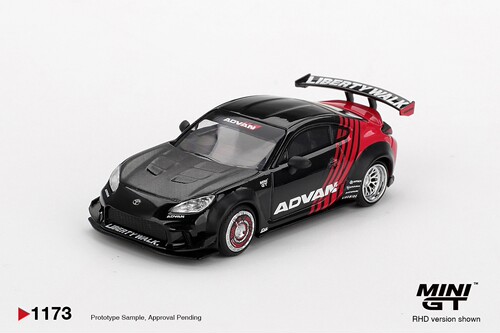 [现货]MINIGT 1:64丰田Toyota GR86 LB Nation Advan合金车模1173