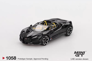 [现货]MINIGT 1:64 布加迪Bugatti W16 Mistral 合金汽车模型1058
