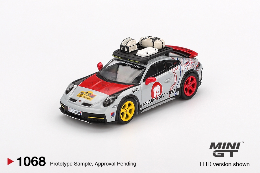 [现货]MINIGT 1:64 保时捷 911 达喀尔 Uncle Rally 合金模型1068