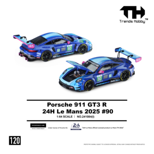 [现货]Trends Hobby TH 1:64 保时捷 911 GT3 R  合金汽车模型