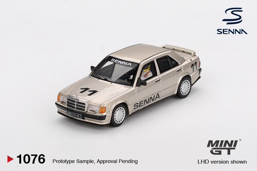 [现货]MINIGT 1:64 奔驰 190E 塞纳1984纽博格林 合金车模1076