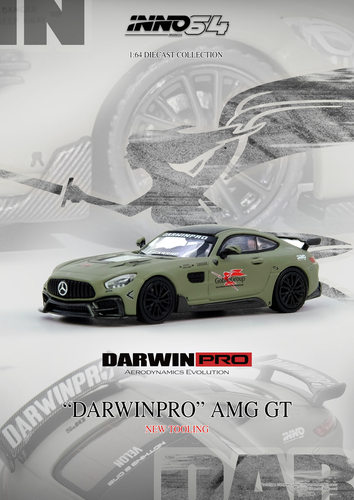 [现货]INNO 1:64 奔驰 AMG GT DARWIN PRO 达尔文 合金汽车模型