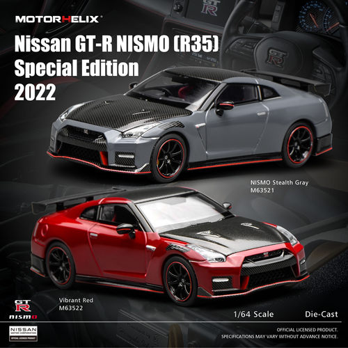 [现货]Motorhelix MH 1:64日产尼桑Nissan GT-R Nismo R35 2022版