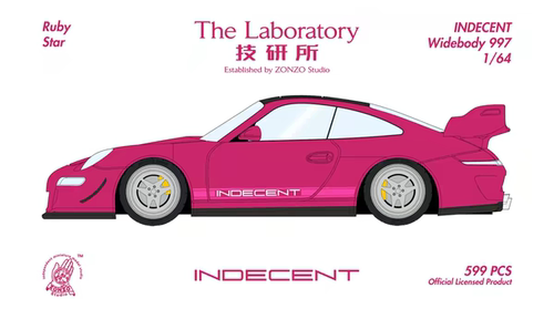 [现货]The Laboratory 技研所 1:64 INDECENT 997 宽体树脂车模