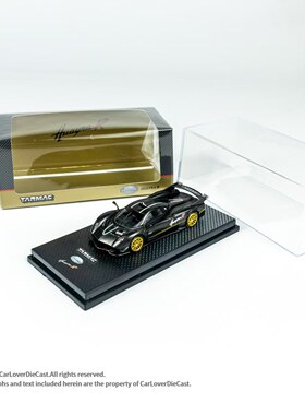 Tarmac Works TW 1:64 帕加尼 花雅 Huayra R  全碳黑 合金车模