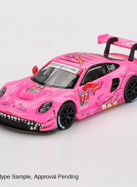 [现货]MINIGT 1:64 保时捷911 GT3 77号IMSA赛车 粉恐龙涂装1052