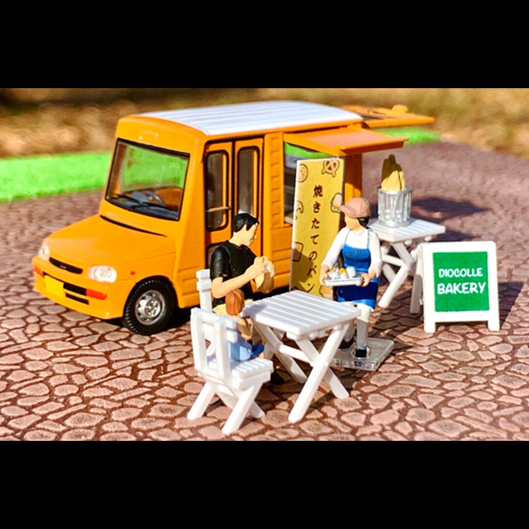 Tomytec TOMICA 多美卡 TLV  Car Snap 18a 大发 米拉 面包店