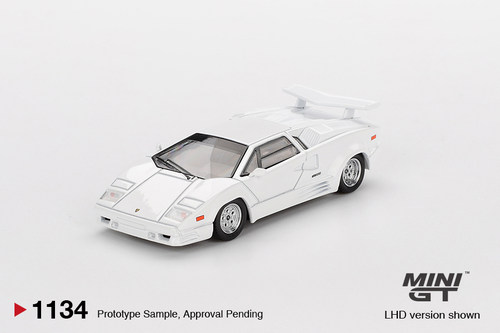 [现货]MINIGT 1:64 兰博基尼 康塔什 Countach 白 合金车模1134
