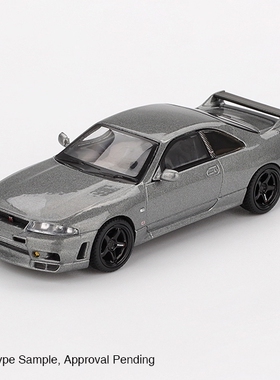 [现货]MINIGT 1:64 日产 NISSAN GTR R33 NISMO 灰 合金车模1128