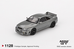 [现货]MINIGT 1:64 日产 NISSAN GTR R33 NISMO 灰 合金车模1128