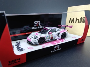 [现货]Star Race SR 1:64 992 GT3 R铁娘子White-Pink Iron Dames
