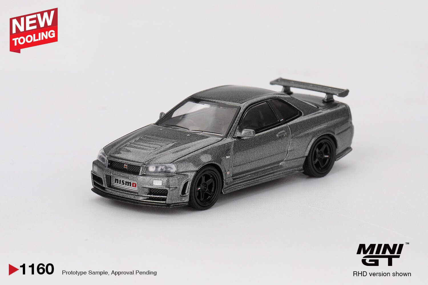 [现货]MINIGT 1:64 日产 NISMO 天际线GT-R BNR34 合金车模1160