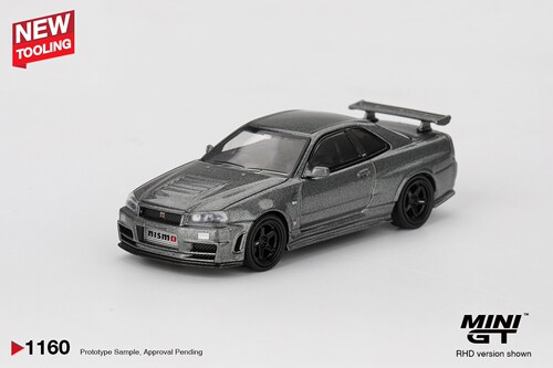 [现货]MINIGT 1:64 日产 NISMO 天际线GT-R BNR34 合金车模1160