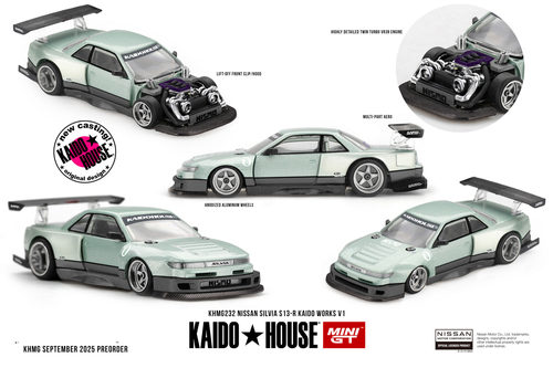 [现货]KAIDO HOUSE 1:64日产NISSAN S13 SILVIA 飞鸡 合金车模232