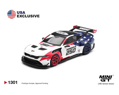 [现货]MINIGT 1:64 福特野马GTD 250周年 合金汽车模型1301
