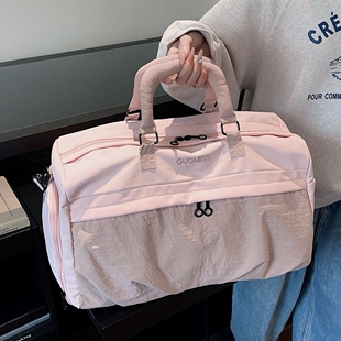 外出短途旅行包女轻便高颜值手提便携大容量可挂行李箱健身行李袋