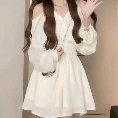 松本丧设计感衬衫半裙裤时