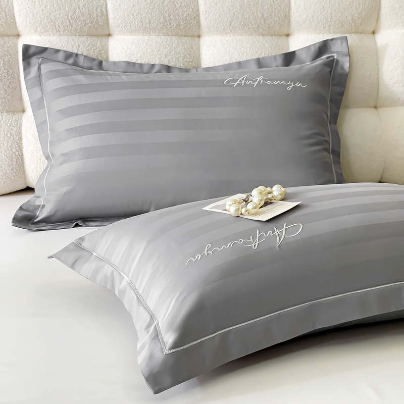 五星级酒店专用全棉枕头套一对装60s长绒棉纯棉家用枕芯罩48x74cm