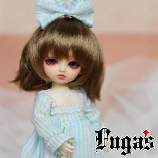 1/12|12分BJD假发.仿马海毛.万能造型短发(4色).AE.DZ.可儿.xaga